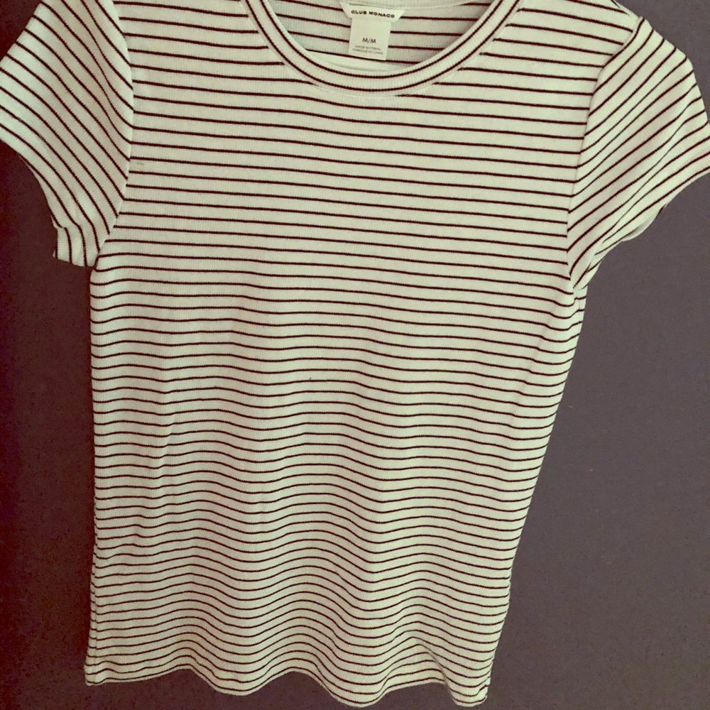 Cotton striped tee